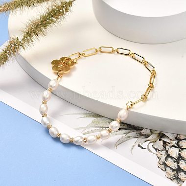 Bracelets de perles de perles naturelles pour cadeau femme fille(X-BJEW-JB06821)-2