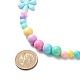 Цветочные непрозрачные акриловые эластичные детские ожерелья(NJEW-JN03973)-6