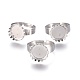 Componentes de anillos de dedo de 304 acero inoxidable ajustables(X-STAS-E474-50)-1
