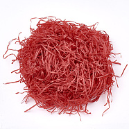 Decorative Raffia Tissue Scraps Paper Packing Material, For Gift Filler, Red, 2~4mm(DIY-Q017-02)