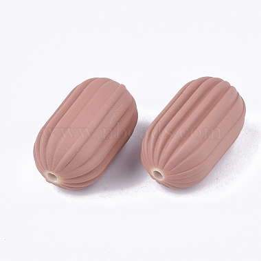 Rubberized Style Acrylic Corrugated Beads(OACR-T014-18A-09)-2