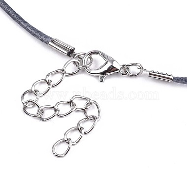 Воском хлопка ожерелье шнура материалы(MAK-S034-014)-4