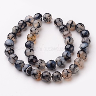 Chapelets de perles veines de dragon en agate naturelle(X-G-D845-03-6mm)-2