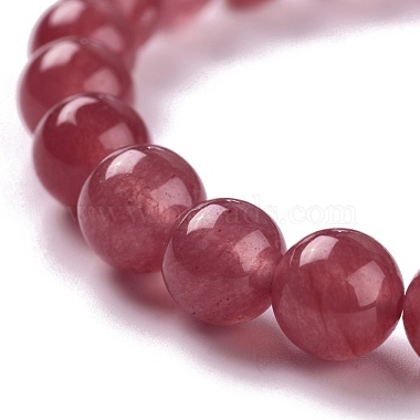 Dyed Natural Jade Beads Stretch Bracelets(BJEW-J183-B-07)-2