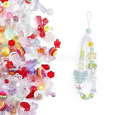 17mm Colorful Mixed Shapes Acrylic Beads