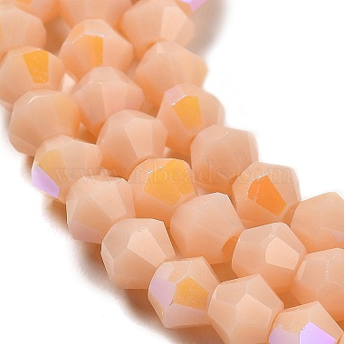 opaque couleur unie imitation jade perles de verre brins(EGLA-A039-P4mm-L06)-3