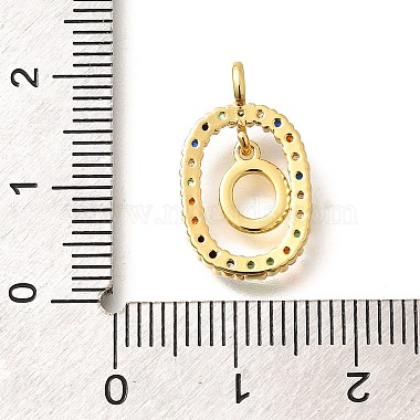 Brass Micro Pave Cubic Zirconia Pendants(ZIRC-P123-01G-O02)-3