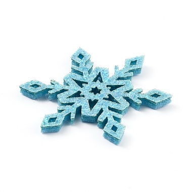 Flocon de neige feutre tissu noël thème décorer(DIY-H111-A09)-3