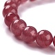 Dyed Natural Jade Beads Stretch Bracelets(BJEW-J183-B-07)-2