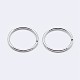 Rhodium Plated 925 Sterling Silver Open Jump Rings(STER-F036-02P-0.5x6mm)-2