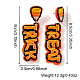 Halloween Handmade Glass Seed Beads Dangle Stud Earrings(WA9568-1)-3