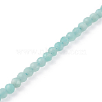 Natural Amazonite Beads Strands, Faceted, Round, 3mm, Hole: 0.7mm, about 130~131pcs/strand, 15.28''~15.55''(38.8~39.5cm)(G-WH0018-036)