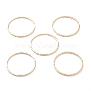 Brass Linking Rings, Long-Lasting Plated, Round Ring, Real 24K Gold Plated & Stainless Steel Color, 25x1mm, Inner Diameter: 23mm(X-KK-Y003-03I-G)