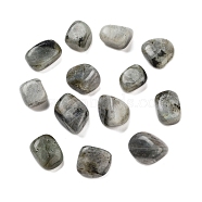 Natural Labradorite Beads, No Hole, Nuggets, Tumbled Stone, Vase Filler Gems, 18~27x16~20x10~21mm, about 104pcs/1000g(G-O029-08R)