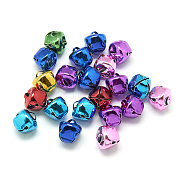 Iron Bell Charms, Mixed Color, 10mm(X-IFIN-S690-10mm-M)