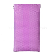 Matte Film Package Bags, Bubble Mailer, Padded Envelopes, Rectangle, Violet, 22.2x12.4x0.2cm(X-OPC-P002-01C-04)