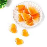 Natural Calcite Healing Stone, Reiki Energy Stone Display Decorations, Heart, 40~60mm(PW-WG43070-02-1)