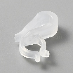 Plastic Mini Gutter Hang Hooks, S-shaped Hooks for Christmas Lights, White, 22x15.5x6mm(AJEW-WH0299-54)