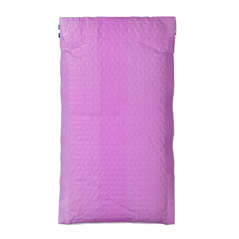 Matte Film Package Bags, Bubble Mailer, Padded Envelopes, Rectangle, Violet, 22.2x12.4x0.2cm