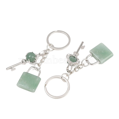 Mixed Stone Pendant Keychains(KEYC-A016-01P)-3