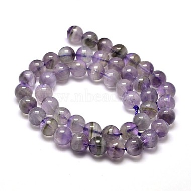 Natural Amethyst Round Bead Strands(X-G-I168-08-6mm)-2