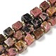 rhodonite naturelles brins de perles(G-G053-B11-01A)-1