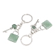 Mixed Stone Pendant Keychains(KEYC-A016-01P)-3