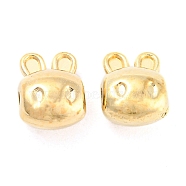 CCB Plastic Beads, Rabbit, Golden, 8x6x5mm, Hole: 1.4mm(CCB-K011-02G)