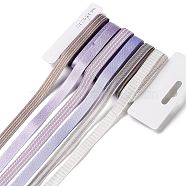 18 Yards 6 Styles Polyester Ribbon, for DIY Handmade Craft, Hair Bowknots and Gift Decoration, Purple Color Palette, Plum, 3/8~1/2 inch(9~12mm), about 3 yards/style(SRIB-Q022-B02)