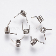 304 Stainless Steel Barb Wire Findings, For Barb Wire Bracelet Making, Stainless Steel Color, 3.5x3mm(STAS-P196-24)