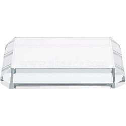 Glass Paperweight, Rectangle, Clear, 100x70x15mm(AJEW-WH0258-046)