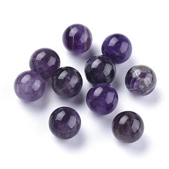 Natural Amethyst Beads, Gemstone Sphere, No Hole/Undrilled, Round, 17.5~18mm