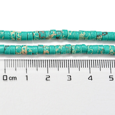 Brins de perles teintes en jaspe impérial synthétique(G-D077-D01-02D)-5