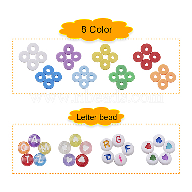 8 couleurs perles d'argile polymère faites à la main(CLAY-YW0001-36)-2