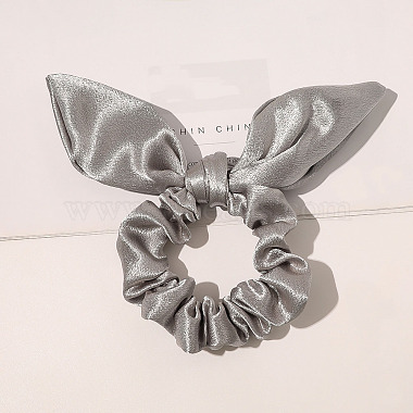 Silver Polyester Hair Ties