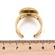 Hollow Heart 304 Stainless Steel Cuff Ring Components(SA-CBA82C8-02D-G)-3