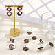 36Pcs 9 Style Walnut Wood Stud Earring Findings(MAK-UN0001-43)-2