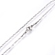 304 Stainless Steel Singapore Chain Necklaces(NJEW-F248-14A-P)-2