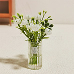Resin Bouquet Vase, Micro Landscape Home Dollhouse Accessories, Pretending Prop Decorations, White, 20x80mm(PW-WGFDE69-01)