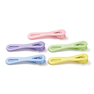 Spray Painted Iron Alligator Hair Clips for Girls, Bowknot, Mixed Color, 62x13.5x11mm(PHAR-P007-03)
