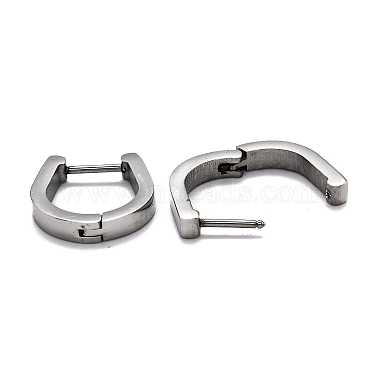 304 Stainless Steel Huggie Hoop Earrings(STAS-J033-14A-P)-3