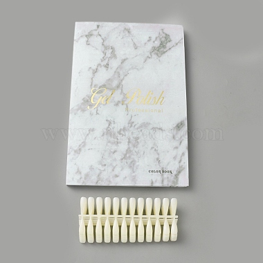 プラスチックの練習用つけ爪チップが付いた紙(MRMJ-WH0201-010)-1