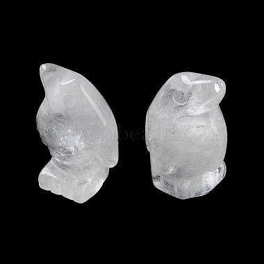 Natural Quartz Crystal Carved Healing Penguin Figurines(G-B062-08F)-3