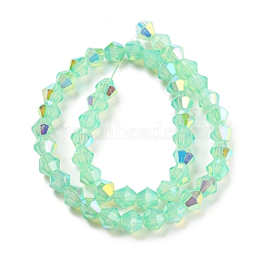 Cuisson des brins de perles de verre transparentes peintes(GLAA-F029-TM6mm-10)-2