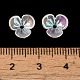 capuchon de perle acrylique opaque plaqué(OACR-E039-66C)-3