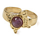 Natural Amethyst Finger Rings(RJEW-U027-05G-04)-2