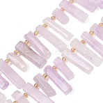 Natural Amethyst Beads Strands, Column, 11~36x6.5~7mm, Hole: 1~1.2mm, about 40~42pcs/strand, 15.35~15.75''(39~40cm)(G-F829-A07-01)