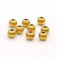 201 Stainless Steel Beads, Round, Golden, 3x2mm, Hole: 1.2mm(STAS-N090-JA720-3)