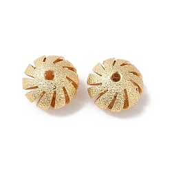 Hollow Brass Beads, Rondelle, Real 18K Gold Plated, 12x8mm, Hole: 1.8mm(KK-K333-10G)