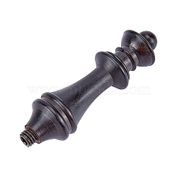 Wood Handle, for Wax Seal Stamp, Wedding Invitations Making, Black, 86.5x23.5mm, Head: 8mm(AJEW-WH0092-19)